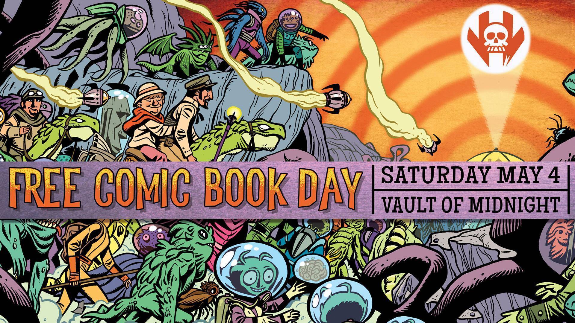 Vault of Midnight - Free Comic Book Day 2019 - Poster Design - Anthony Carpenter